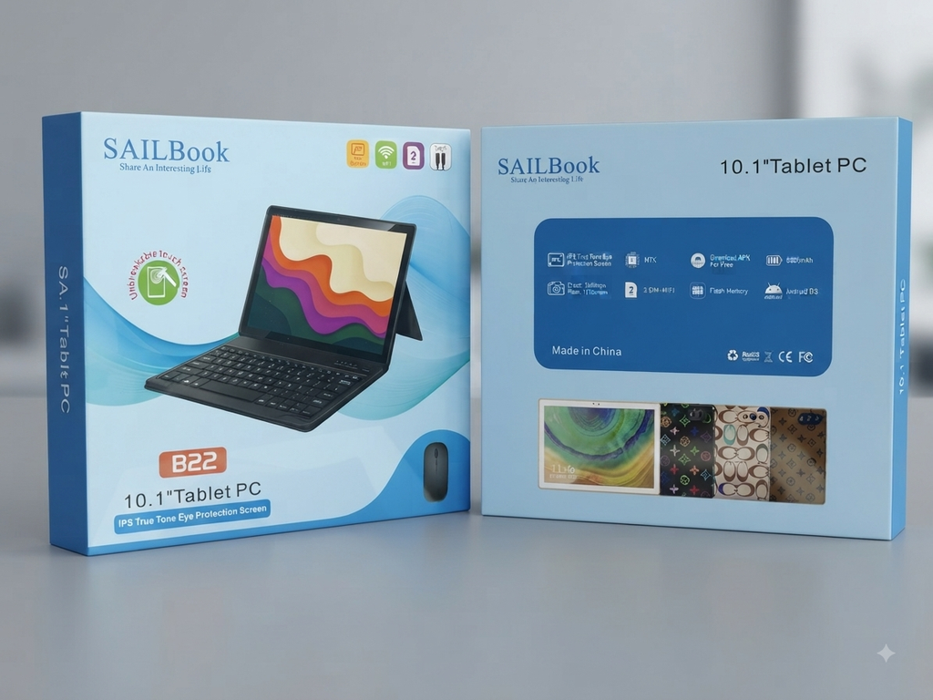 SAILBook B10 10.1-Inch Android 13 Tablet, Dual SIM