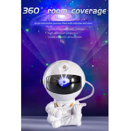 Mini Astronaut Nebula Projector, White