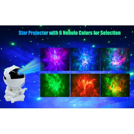 Mini Astronaut Nebula Projector, White