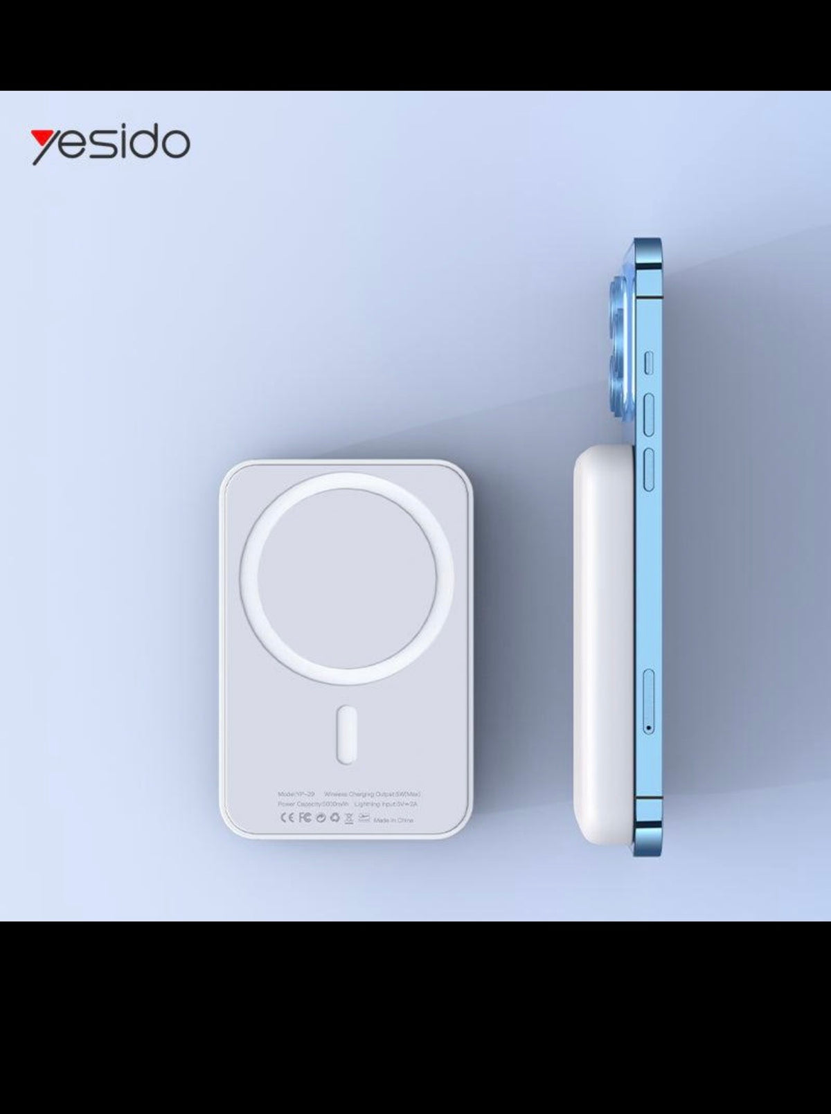 Yesido YP29 5000mAh Magnetic Wireless Power Bank