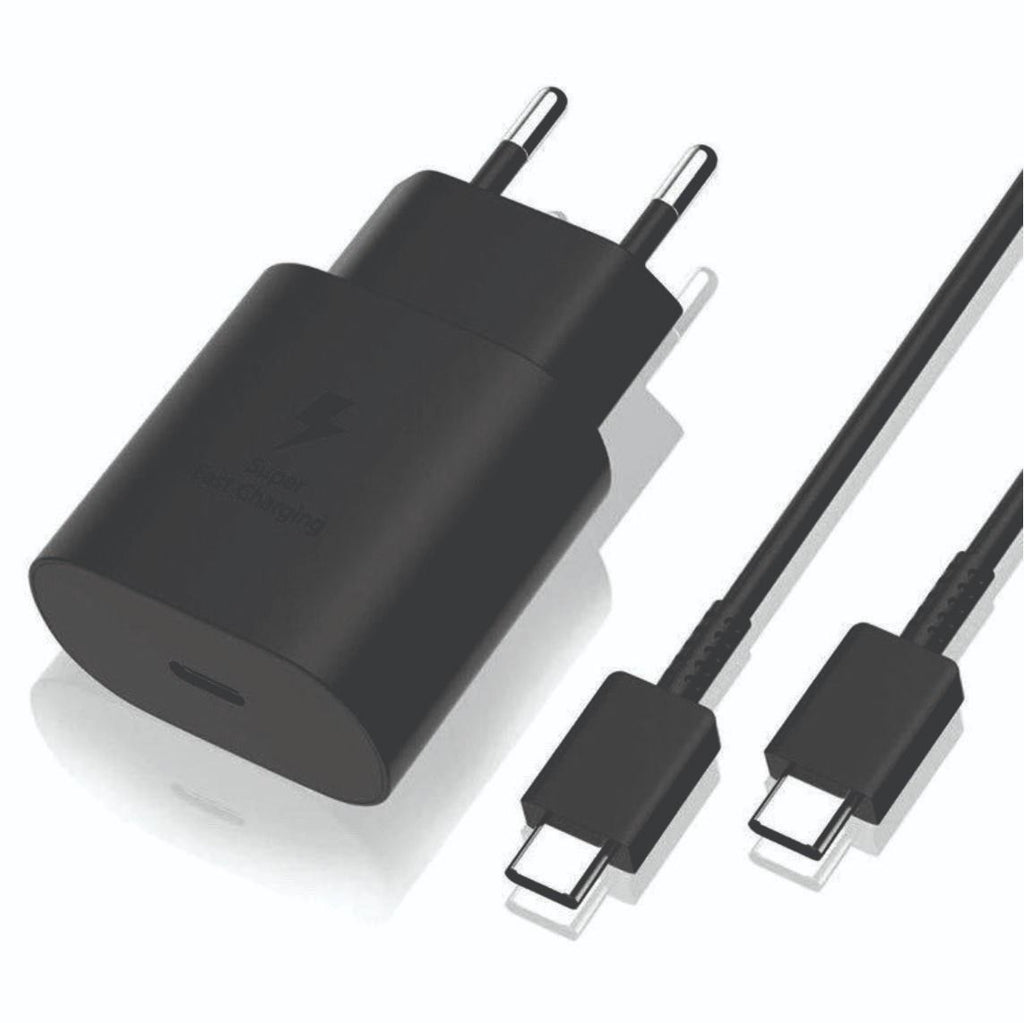 25W USB-C Fast Charger for Samsung, Black