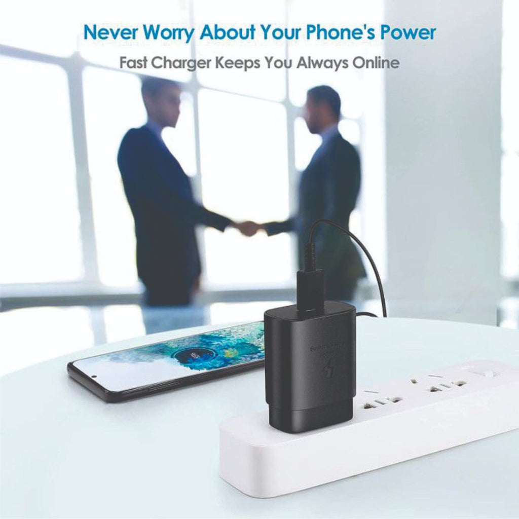 25W USB-C Fast Charger for Samsung, Black