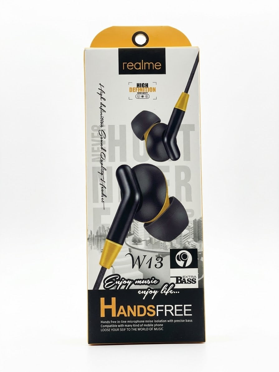realme W13 Wired Earphones with Extra Bass